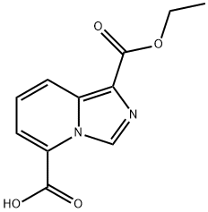 咪唑并[1,5-A]吡啶-1,5-二羧酸1-乙酯 结构式