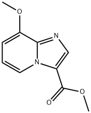 8-甲氧基咪唑并[1,2-A]吡啶-3-羧酸甲酯 结构式