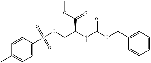methyl 2-{[(benzyloxy)carbonyl]amino}-3-[(4-methylbenzenesulfonyl)oxy]propanoate 结构式