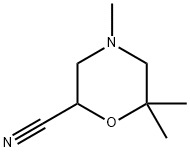 2-Morpholinecarbonitrile,4,6,6-trimethyl- 结构式