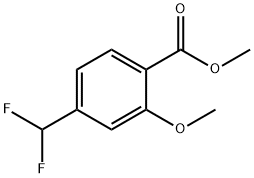 4-(二氟甲基)-2-甲氧基苯甲酸甲酯 结构式