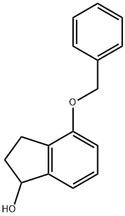 4-(苄基氧基)-2,3-二氢-1H-茚-1-醇 结构式