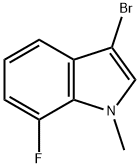 3-Bromo-7-fluoro-1-methylindole 结构式