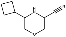 3-Morpholinecarbonitrile, 5-cyclobutyl- 结构式