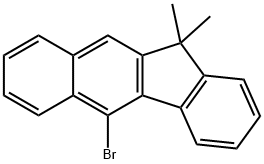 5-溴-11,11-二甲基-11H-苯 并[B]芴 结构式