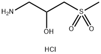 1-amino-3-methanesulfonylpropan-2-ol hydrochloride 结构式