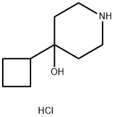 4-cyclobutylpiperidin-4-ol hydrochloride 结构式
