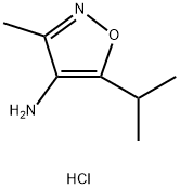 5-异丙基-3-甲基异噁唑-4-胺盐酸盐 结构式