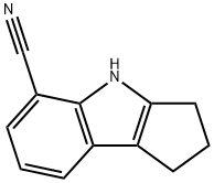 1H,2H,3H,4H-cyclopenta[b]indole-5-carbonitrile 结构式