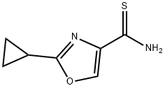 2-cyclopropyl-1,3-oxazole-4-carbothioamide 结构式