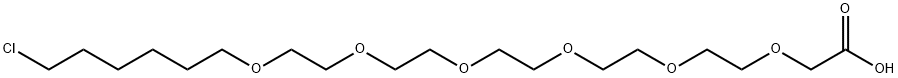 Acetic acid, 2-[(21-chloro-3,6,9,12,15-pentaoxaheneicos-1-yl)oxy]- 结构式