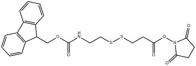 FMOC-NH-乙基-二硫键-丙酸活性酯 结构式