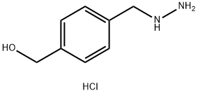 (4-(肼基甲基)苯基)甲醇盐酸盐 结构式
