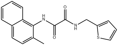 N1-?(2-?methyl-?1-?naphthalenyl)?-?N2-?(2-?thienylmethyl)?- Ethanediamide 结构式