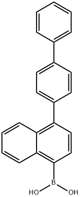 4-DIPHENYL-1-NAPHTHALENE BORONIC ACID 结构式