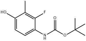 Carbamic acid, N-(2-fluoro-4-hydroxy-3-methylphenyl)-, 1,1-dimethylethyl ester 结构式