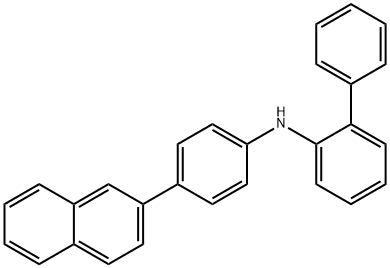 N-[4-(2-萘基)苯基][1,1'-联苯]-2-胺 结构式
