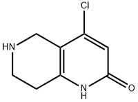 4-氯-5,6,7,8-四氢-1,6-萘啶-2(1H)-酮 结构式