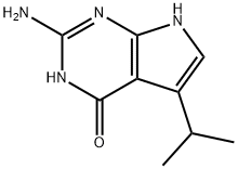 2-氨基-5-异丙基-3,7-二氢-4H-吡咯并[2,3-D]嘧啶-4-酮 结构式