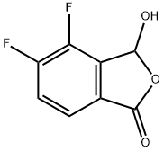 4,5-二氟-3-羟基异苯并呋喃-1(3H)-酮 结构式