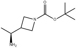 3-[(1S)-1-氨基乙基]氮杂环丁烷-1-甲酸 叔丁基 酯叔丁基 3-[(1S)-1-氨基乙基]氮杂环丁烷-1-甲酸酯 结构式