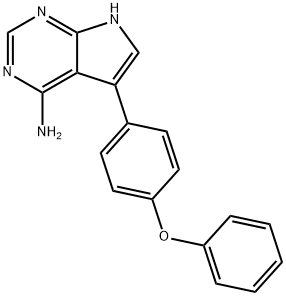 7H-Pyrrolo[2,3-d]pyrimidin-4-amine, 5-(4-phenoxyphenyl)- 结构式