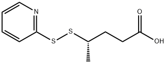 (S) -4-(吡啶-2-基二硫酰基)戊酸 结构式