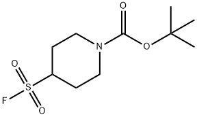 4-(氟磺酰基)哌啶-1-羧酸叔丁酯 结构式