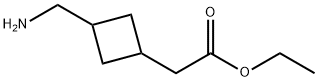 2-(3-(氨基甲基)环丁基)乙酸乙酯 结构式