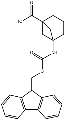 Bicyclo[3.1.1]heptane-1-carboxylic acid, 5-[[(9H-fluoren-9-ylmethoxy)carbonyl]amino]- 结构式