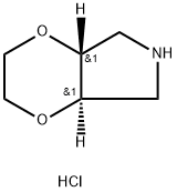 REL-(4AR,7AR)-六氢-2H-[1,4]二噁英[2,3-C]吡咯盐酸盐 结构式