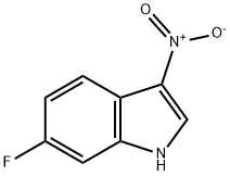 6-氟-3-硝基-1H-吲哚 结构式