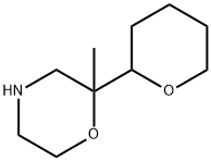 Morpholine,2-methyl-2-(tetrahydro-2H-pyran-2-yl)- 结构式