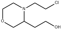 3-Morpholineethanol, 4-(2-chloroethyl)- 结构式