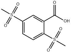 2,5-dimethanesulfonylbenzoic acid 结构式