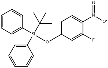 Benzene, 4-[[(1,1-dimethylethyl)diphenylsilyl]oxy]-2-fluoro-1-nitro- 结构式