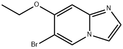 6-溴-7-乙氧基咪唑并[1,2-A]吡啶 结构式