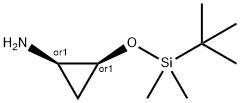 Cyclopropanamine, 2-[[(1,1-dimethylethyl)dimethylsilyl]oxy]-, (1R,2S)-rel- 结构式