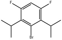 3-溴-1,5-二氟-2,4-双(1-甲基乙基)苯 结构式