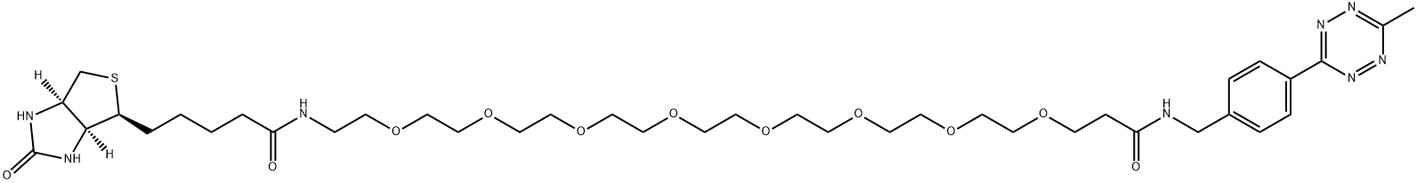 Biotin-PEG8-Me-Tet 结构式