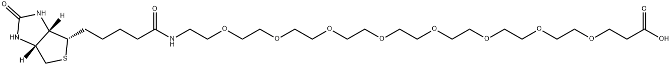 BIOTIN-八聚乙二醇-丙酸 结构式