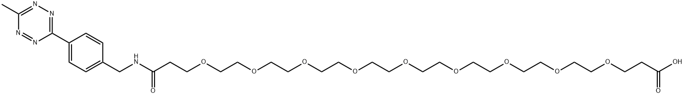 Me-Tet-PEG9-COOH 结构式