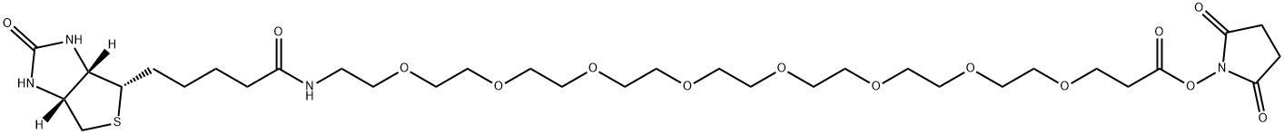 生物素-八聚乙二醇-丙烯酸琥珀酰亚胺酯 结构式