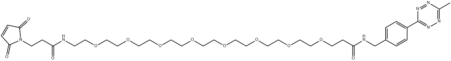 Me-Tet-PEG8-Maleimide 结构式