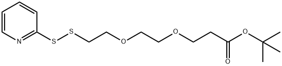 (2-PYRIDYLDITHIO)-PEG2-T-BUTYL ESTER 结构式