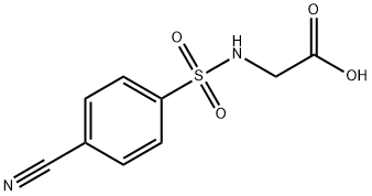 Glycine, N-[(4-cyanophenyl)sulfonyl]- 结构式