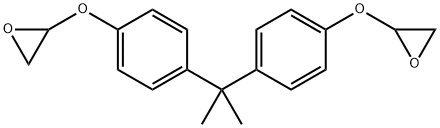 Oxirane, 2,2'-[(1-methylethylidene)bis(4,1-phenyleneoxy)]bis- 结构式