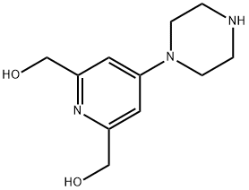 4-(1-Piperazinyl)-2,6-pyridinedimethanol 结构式