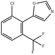 5-[2-Chloro-6-(trifluoromethyl)phenyl]-1,3-oxazole 结构式