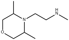 4-Morpholineethanamine, N,3,5-trimethyl- 结构式